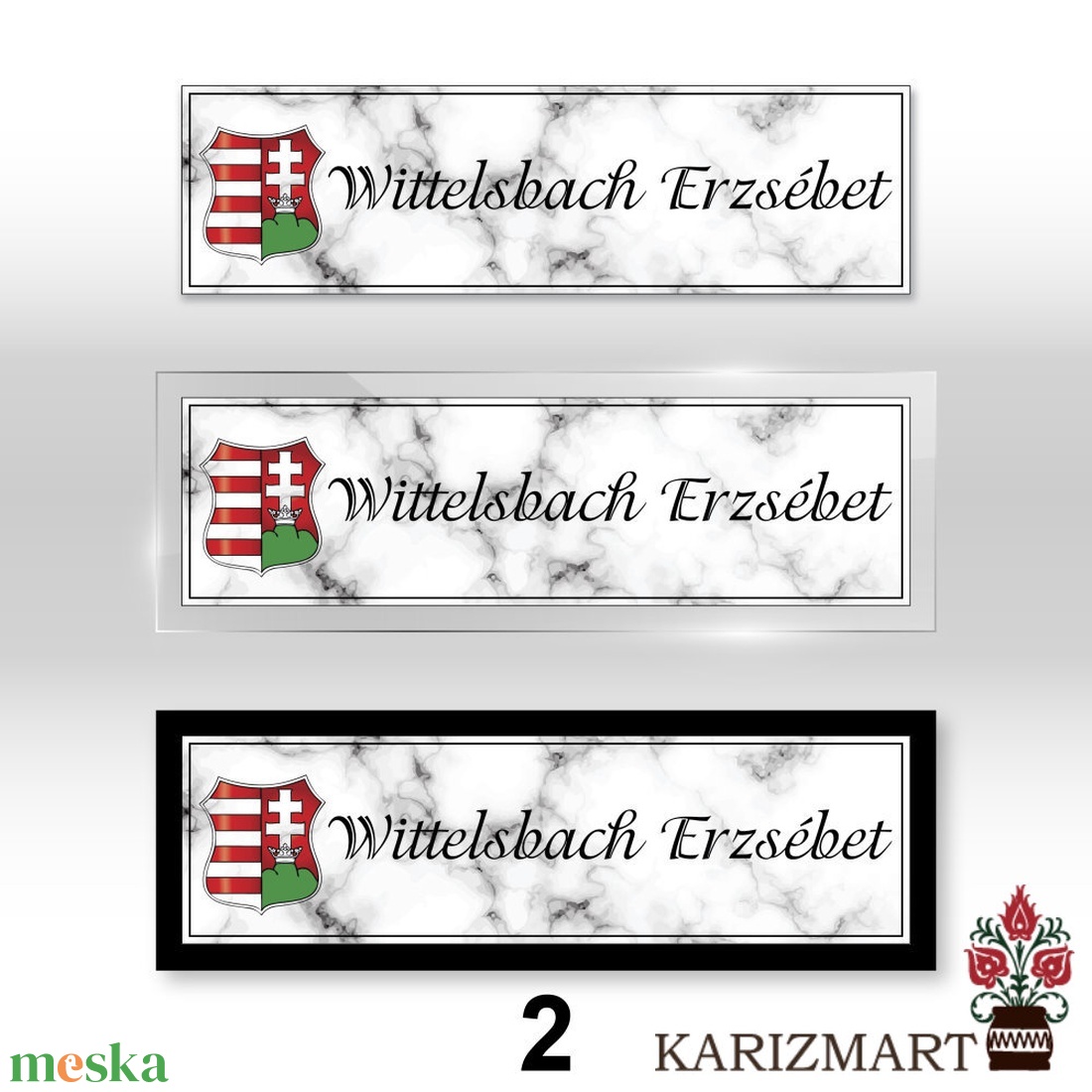 Ajtó névtábla, Ajtótábla 3 különböző színben #NT01-6 - otthon & életmód - dekoráció - ajtó- és ablak dekoráció - ajtótábla - Meska.hu