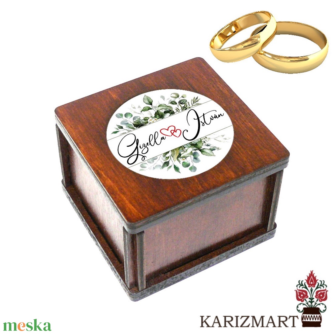 Gyűrűtartó doboz #DD01-GY-6 - esküvő - kiegészítők - gyűrűtartó & gyűrűpárna - Meska.hu Gyűrűtartó doboz #DD01-GY-6 - esküvő - kiegészítők - gyűrűtartó & gyűrűpárna - Meska.hu