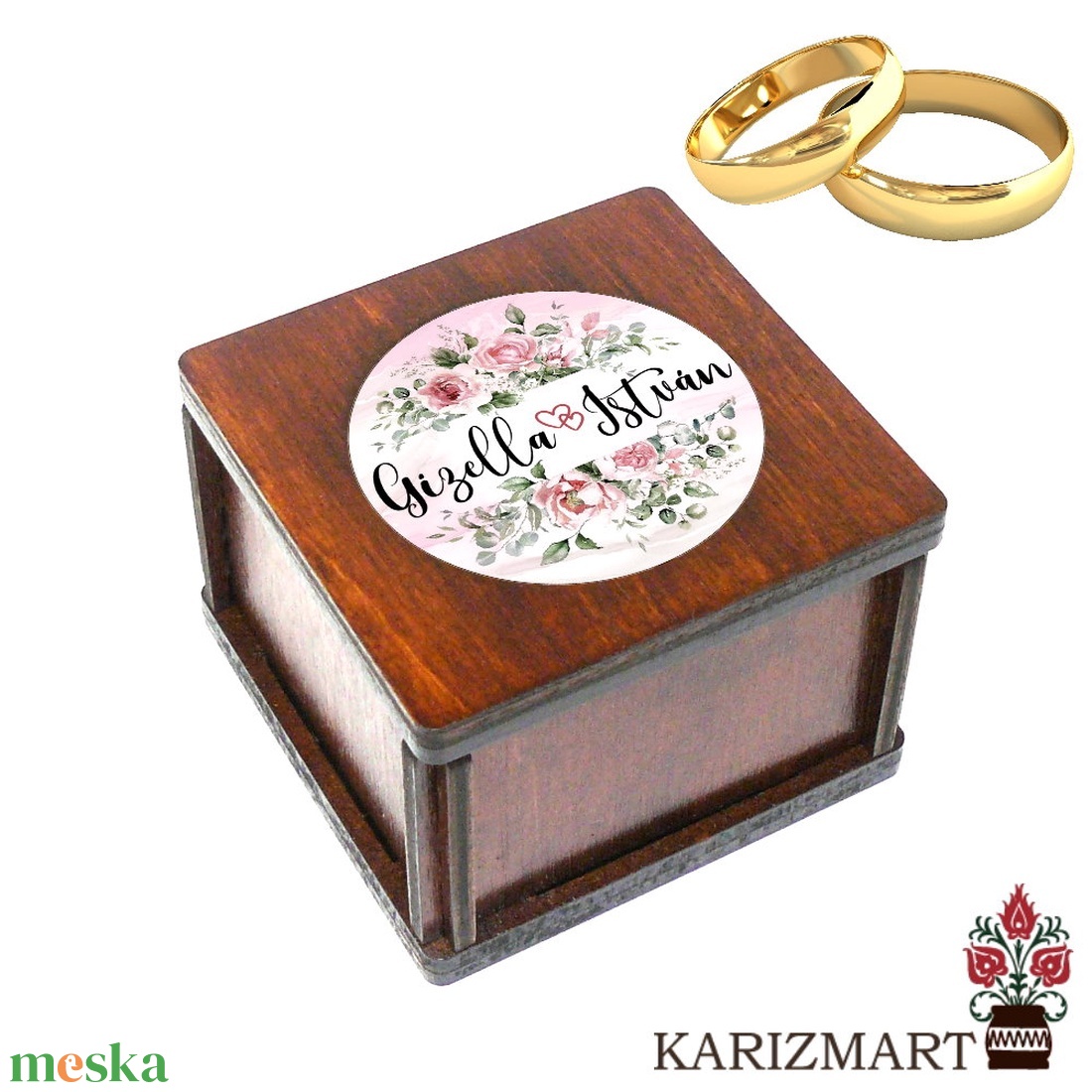 Gyűrűtartó doboz #DD01-GY-7 - esküvő - kiegészítők - gyűrűtartó & gyűrűpárna - Meska.hu Gyűrűtartó doboz #DD01-GY-7 - esküvő - kiegészítők - gyűrűtartó & gyűrűpárna - Meska.hu