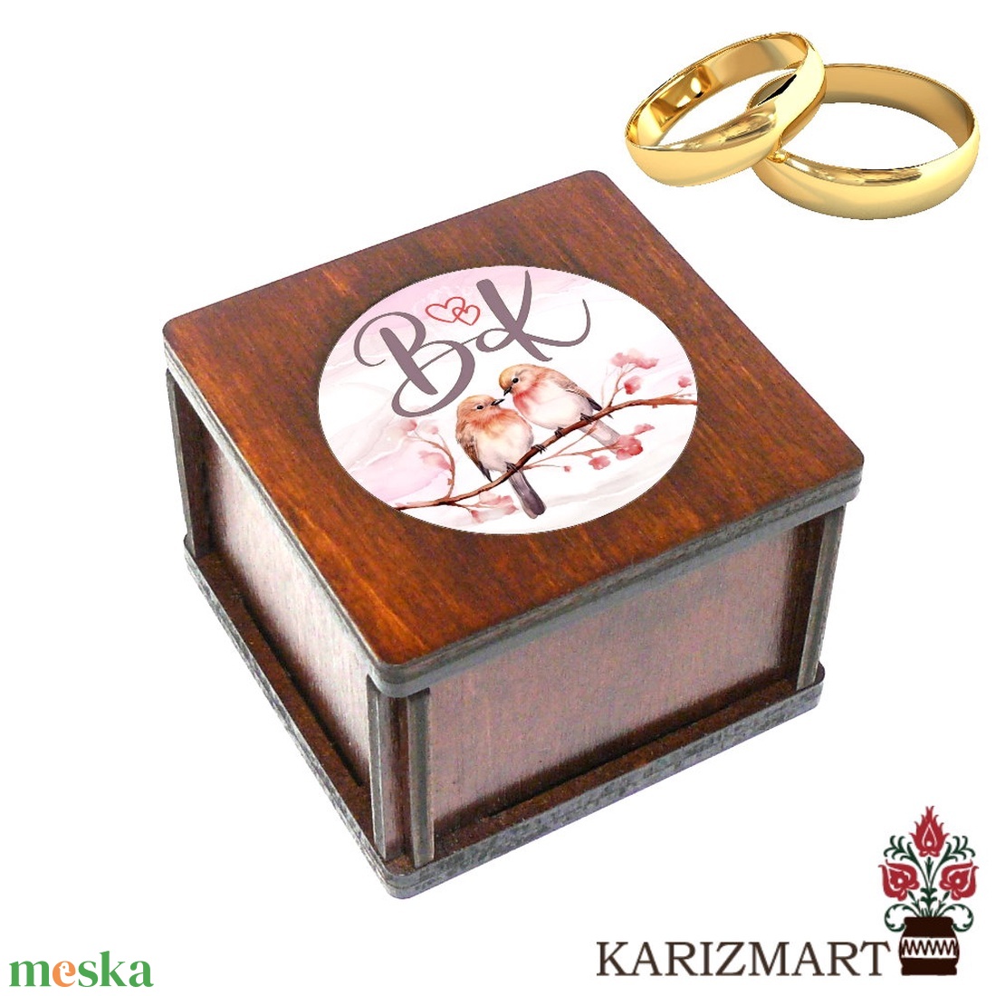 Gyűrűtartó doboz #DD01-GY-15 - esküvő - kiegészítők - gyűrűtartó & gyűrűpárna - Meska.hu Gyűrűtartó doboz #DD01-GY-15 - esküvő - kiegészítők - gyűrűtartó & gyűrűpárna - Meska.hu