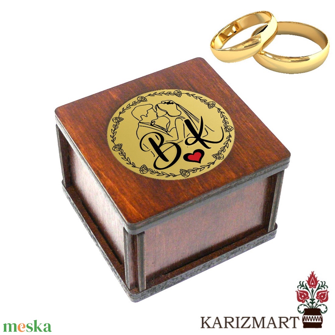 Gyűrűtartó doboz #DD01-GY-17 - esküvő - kiegészítők - gyűrűtartó & gyűrűpárna - Meska.hu Gyűrűtartó doboz #DD01-GY-17 - esküvő - kiegészítők - gyűrűtartó & gyűrűpárna - Meska.hu
