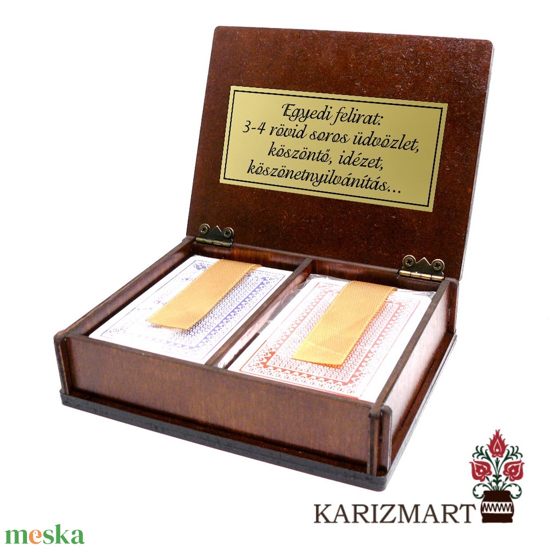 Kártyatartó díszdoboz 2 csomag francia kártyával #DD03-01-02 - játék & sport - táblajáték és kártyajáték - kártya - Meska.hu Kártyatartó díszdoboz 2 csomag francia kártyával #DD03-01-02 - játék & sport - táblajáték és kártyajáték - kártya - Meska.hu