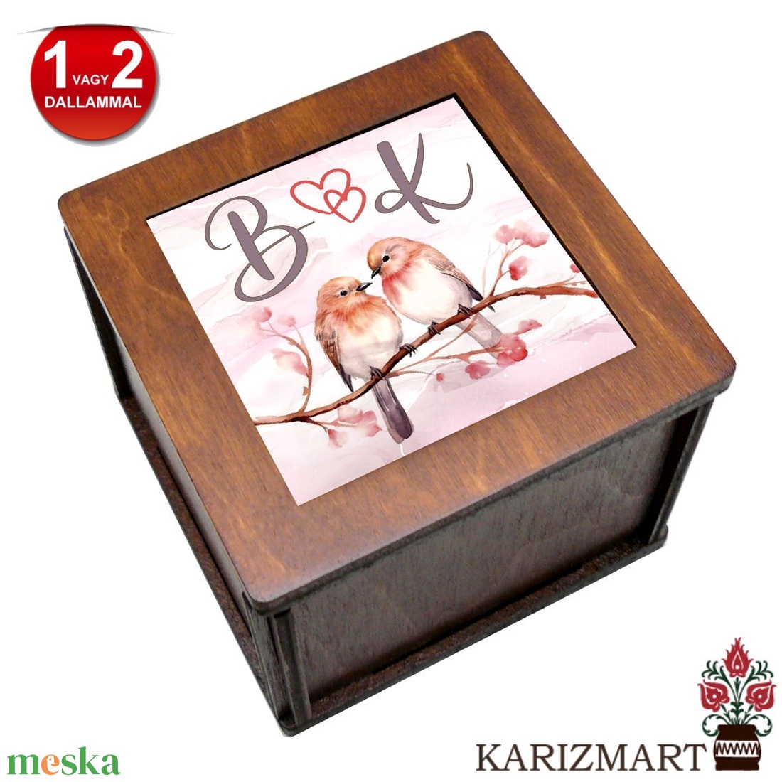  Zenélő doboz Zenedoboz Házasságkötés #ZD01-29 - otthon & életmód - dekoráció - asztal és polc dekoráció - zenedoboz - Meska.hu