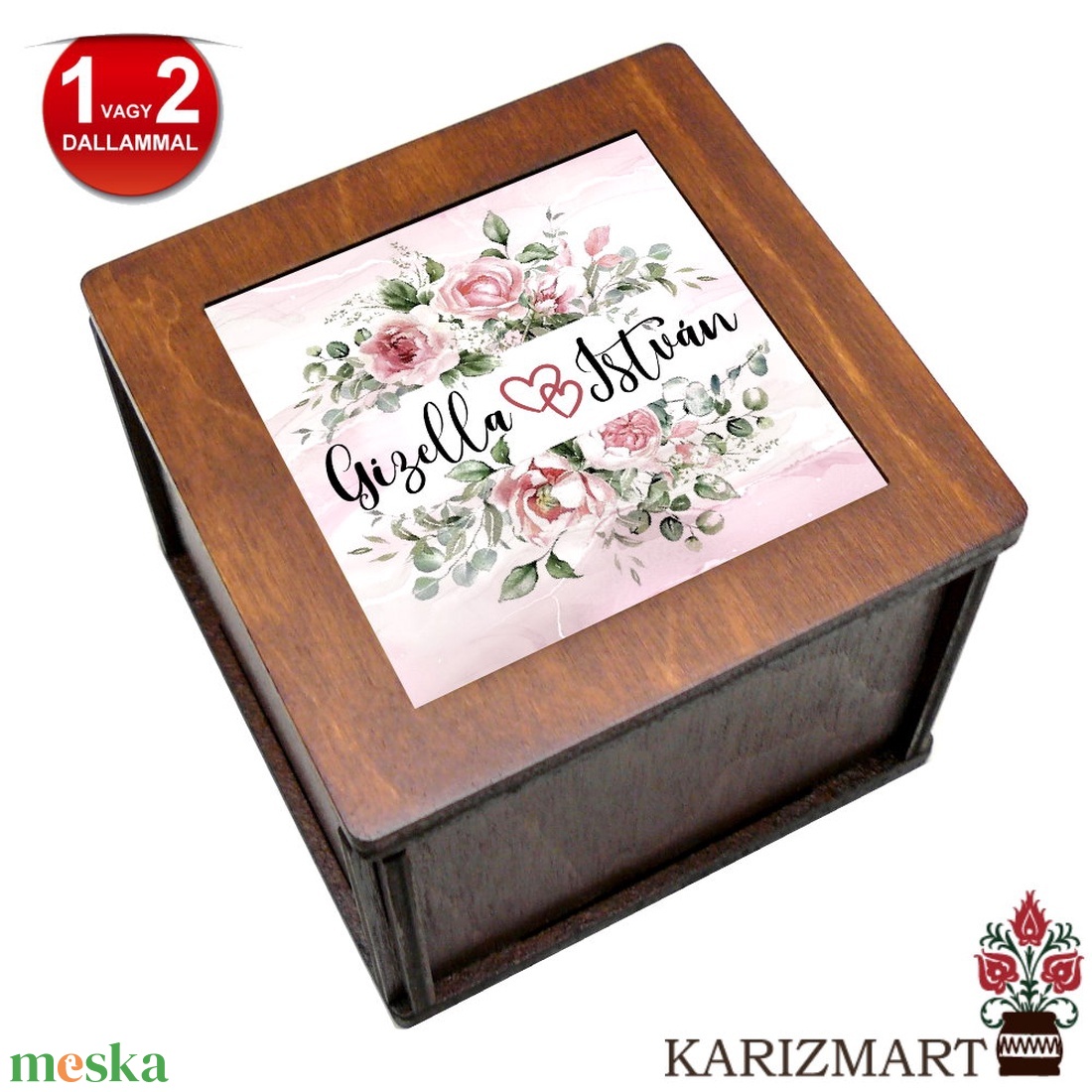  Zenélő doboz Zenedoboz Házasságkötés #ZD01-26 - otthon & életmód - dekoráció - asztal és polc dekoráció - zenedoboz - Meska.hu