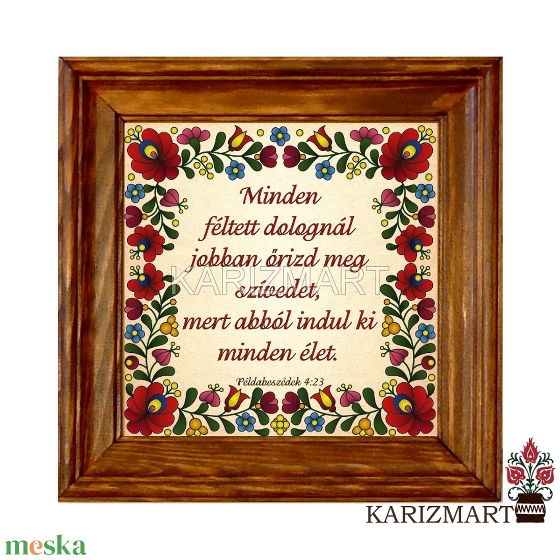 Igés Kerámia Falikép #KK02-21-5 - otthon & életmód - vallás - házi áldás - Meska.hu