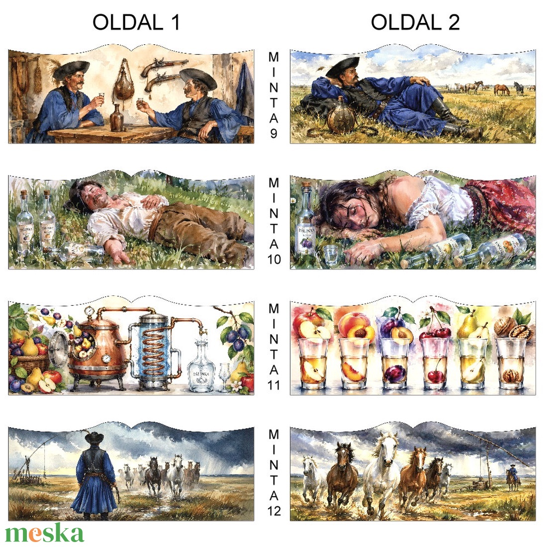 6db-os Pálinkás Pohárkészlet - Választható képpel és felirattal #PK6 (9-12) - otthon & életmód - konyhafelszerelés, tálalás - tálalás - pálinkás poharak, szettek - Meska.hu