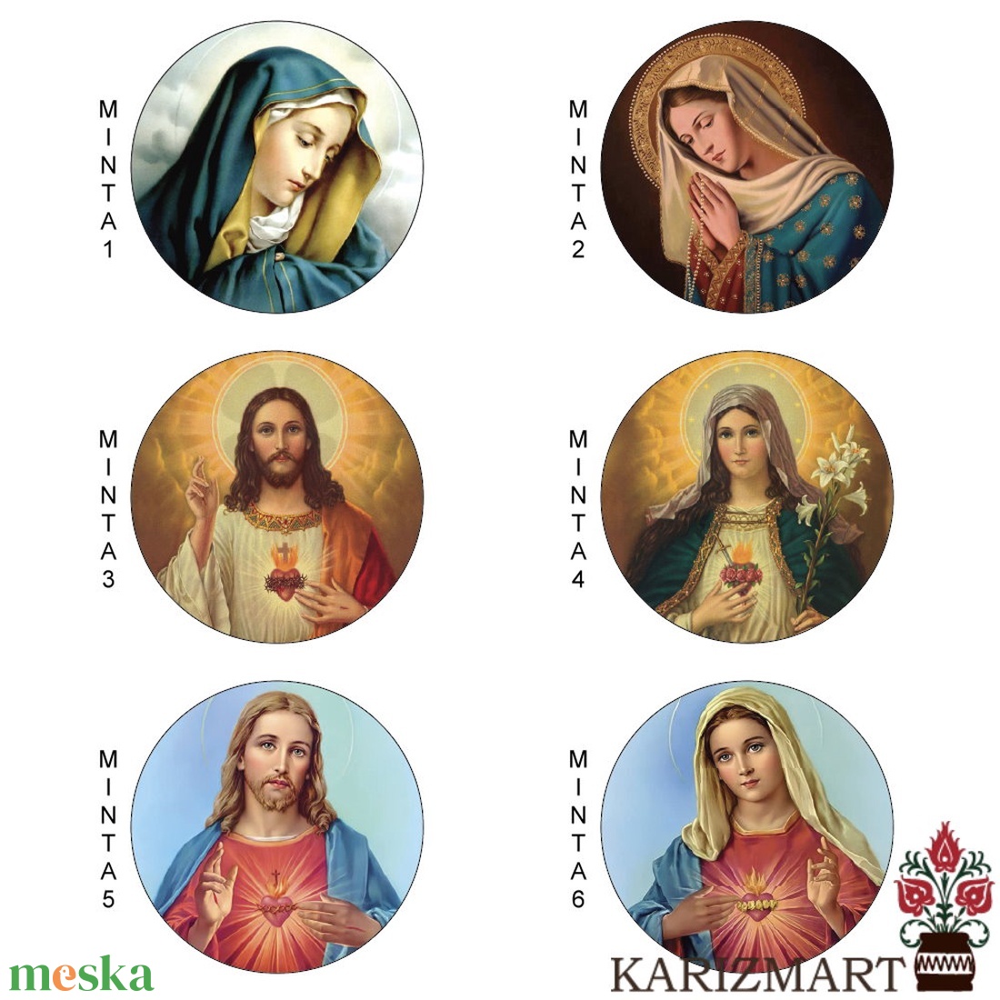 � Rózsafüzér díszdobozzal - Választható képpel #DD01-RF (01-06) - otthon & életmód - vallás - lánc & füzér - Meska.hu