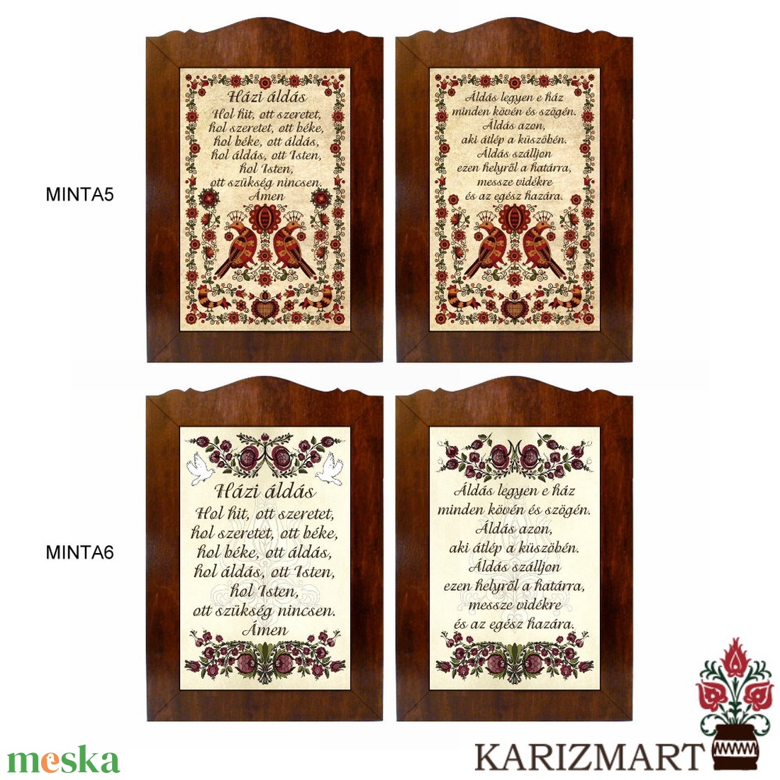 Táblakép -Áldás- Választható mintával #TK01 (1-6) - otthon & életmód - vallás - házi áldás - Meska.hu