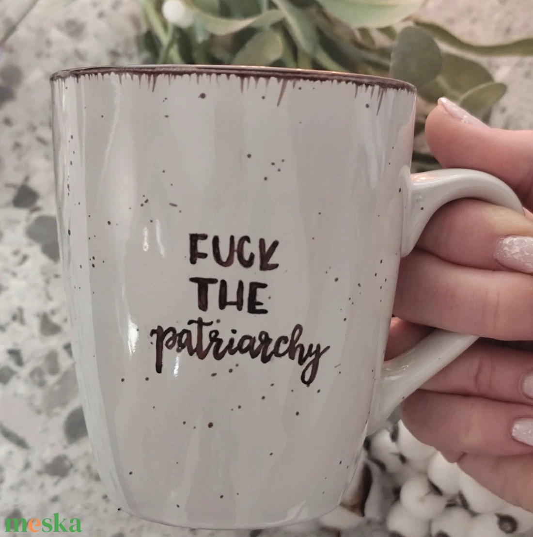 Taylor Swift bögre - Fuck the patriarchy - otthon & életmód - konyhafelszerelés, tálalás - tálalás - bögre & csésze - Meska.hu