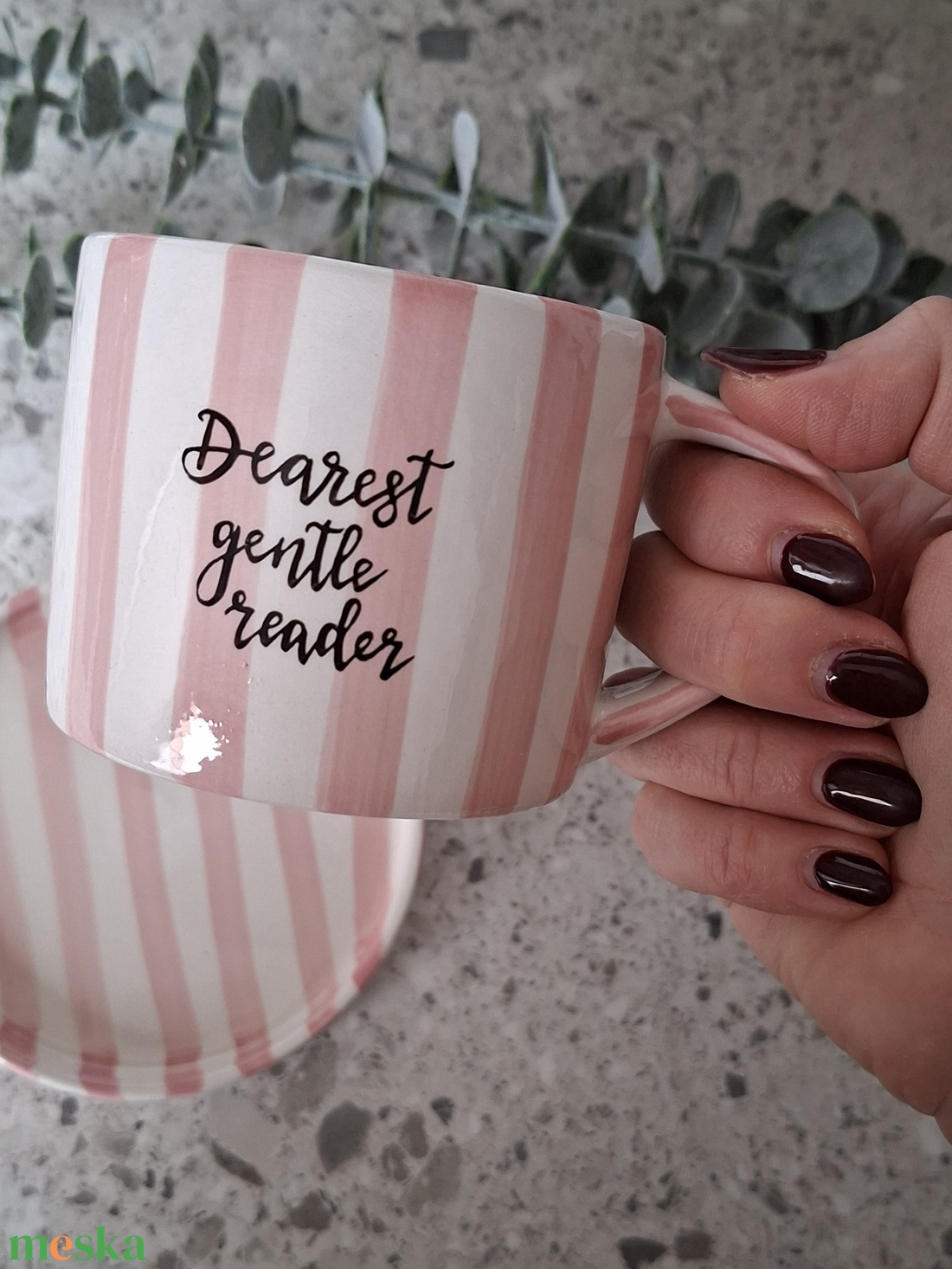 Bridgerton bögre - Dearest Gentle Reader  - otthon & életmód - konyhafelszerelés, tálalás - tálalás - bögre & csésze - Meska.hu