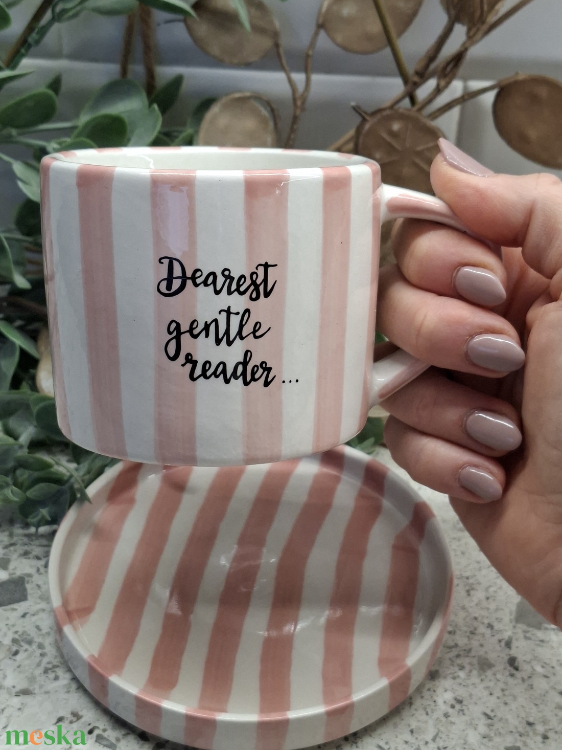 Bridgerton bögre - Dearest Gentle Reader - otthon & életmód - konyhafelszerelés, tálalás - tálalás - bögre & csésze - Meska.hu
