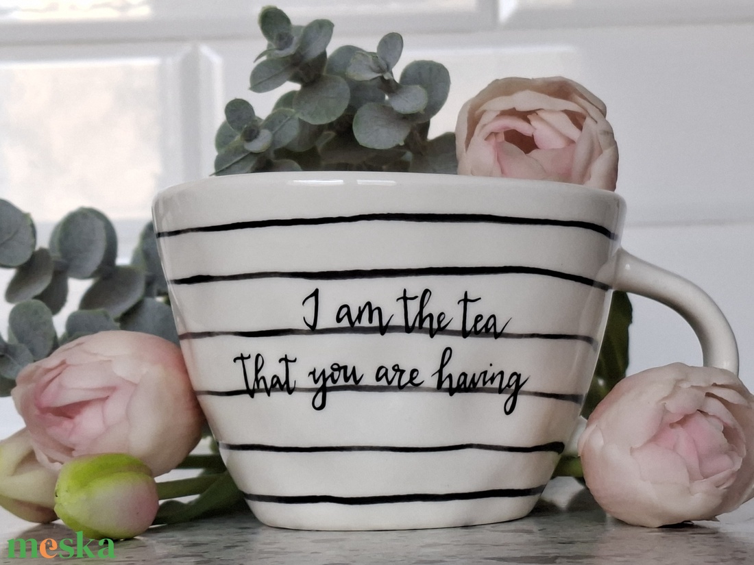 Bridgerton bögre - Tea - otthon & életmód - konyhafelszerelés, tálalás - tálalás - bögre & csésze - Meska.hu