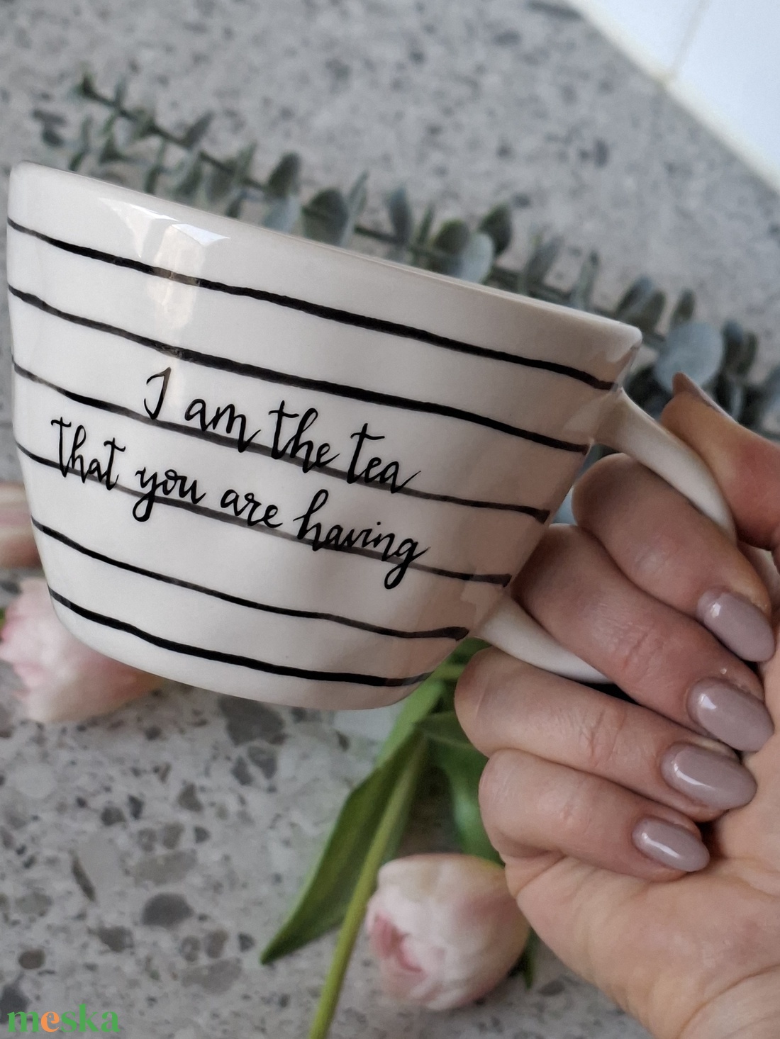 Bridgerton bögre - Tea - otthon & életmód - konyhafelszerelés, tálalás - tálalás - bögre & csésze - Meska.hu