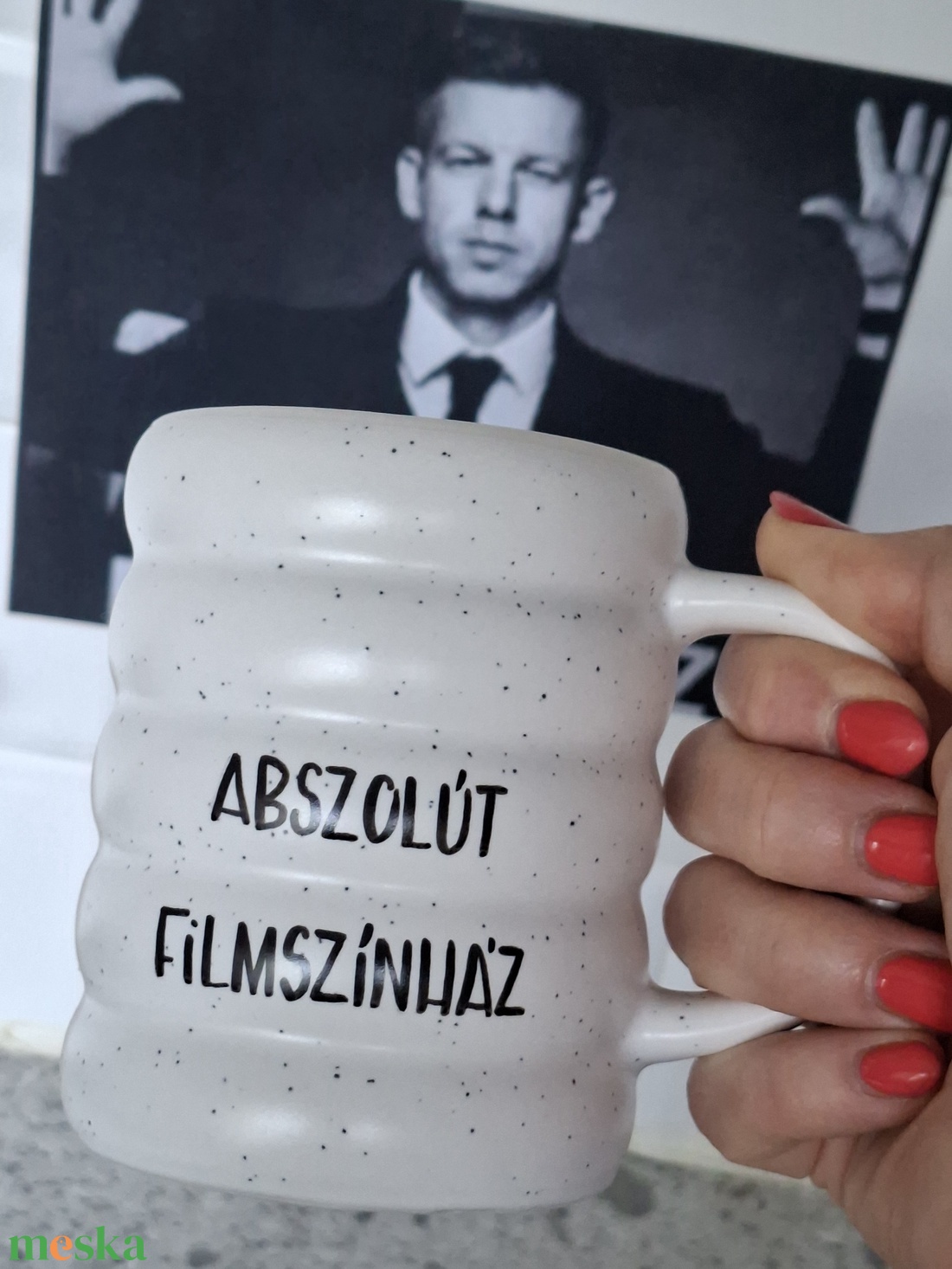 Magyar Péter bögre -  Abszolút filmszínház - otthon & életmód - konyhafelszerelés, tálalás - tálalás - bögre & csésze - Meska.hu