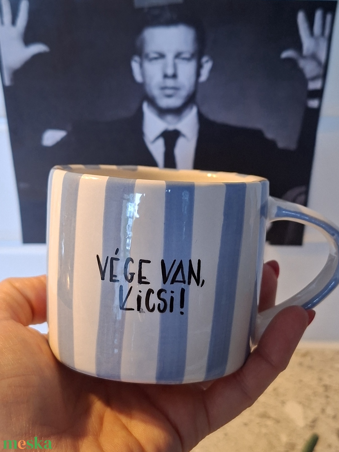 Magyar Péter bögre Vége van, kicsi - otthon & életmód - konyhafelszerelés, tálalás - tálalás - bögre & csésze - Meska.hu
