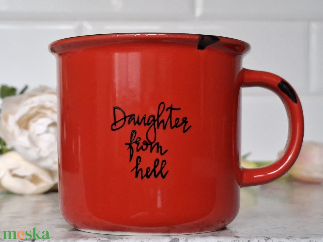 Gracie Abrams bögre - Daughter feom hell - otthon & életmód - konyhafelszerelés, tálalás - tálalás - bögre & csésze - Meska.hu