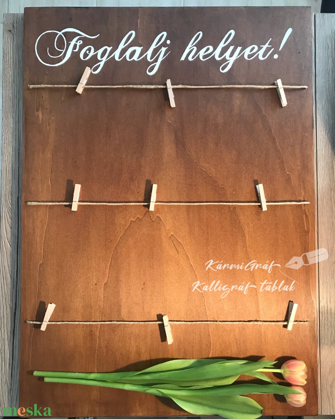 Foglalj helyet tábla  - esküvő - dekoráció - tábla & jelzés - Meska.hu