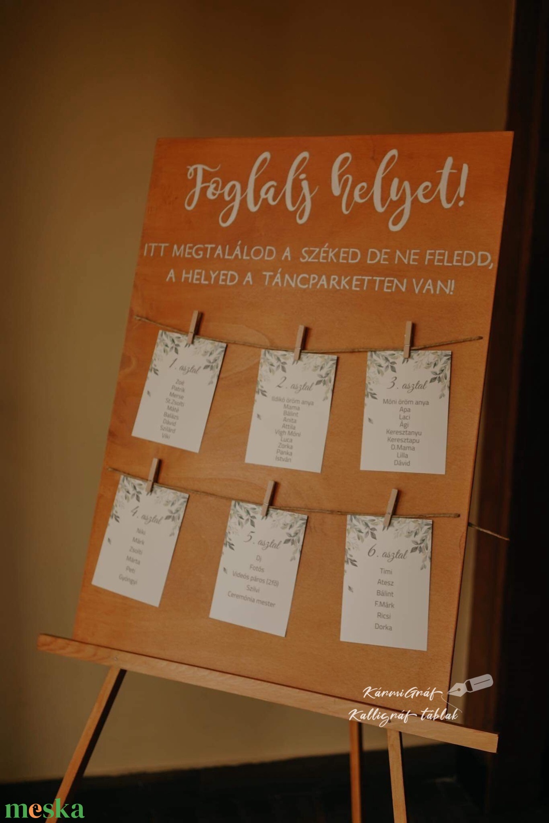 Foglalj helyet tábla  - esküvő - dekoráció - tábla & jelzés - Meska.hu