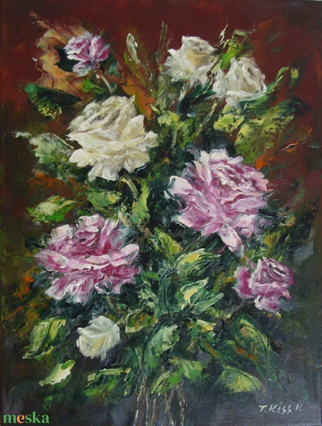 Akril festmény vászonra, 40x30 cm - művészet - festmény - olajfestmény - Meska.hu