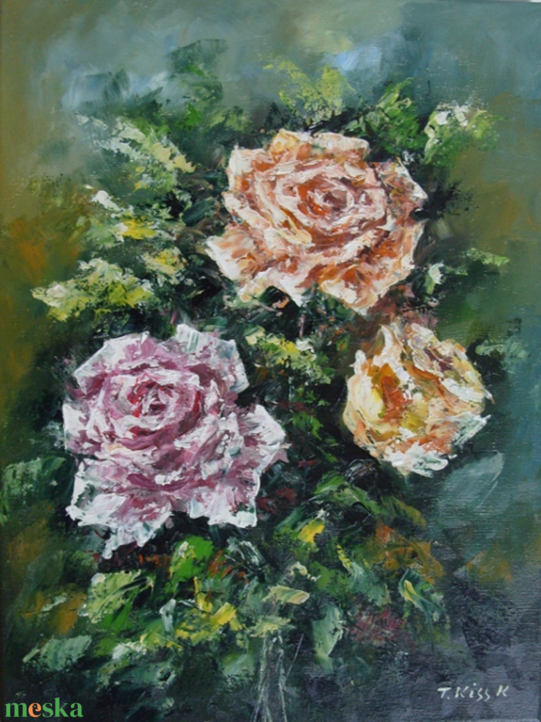 Akril festmény vászonra, 40x30 cm - művészet - festmény - olajfestmény - Meska.hu