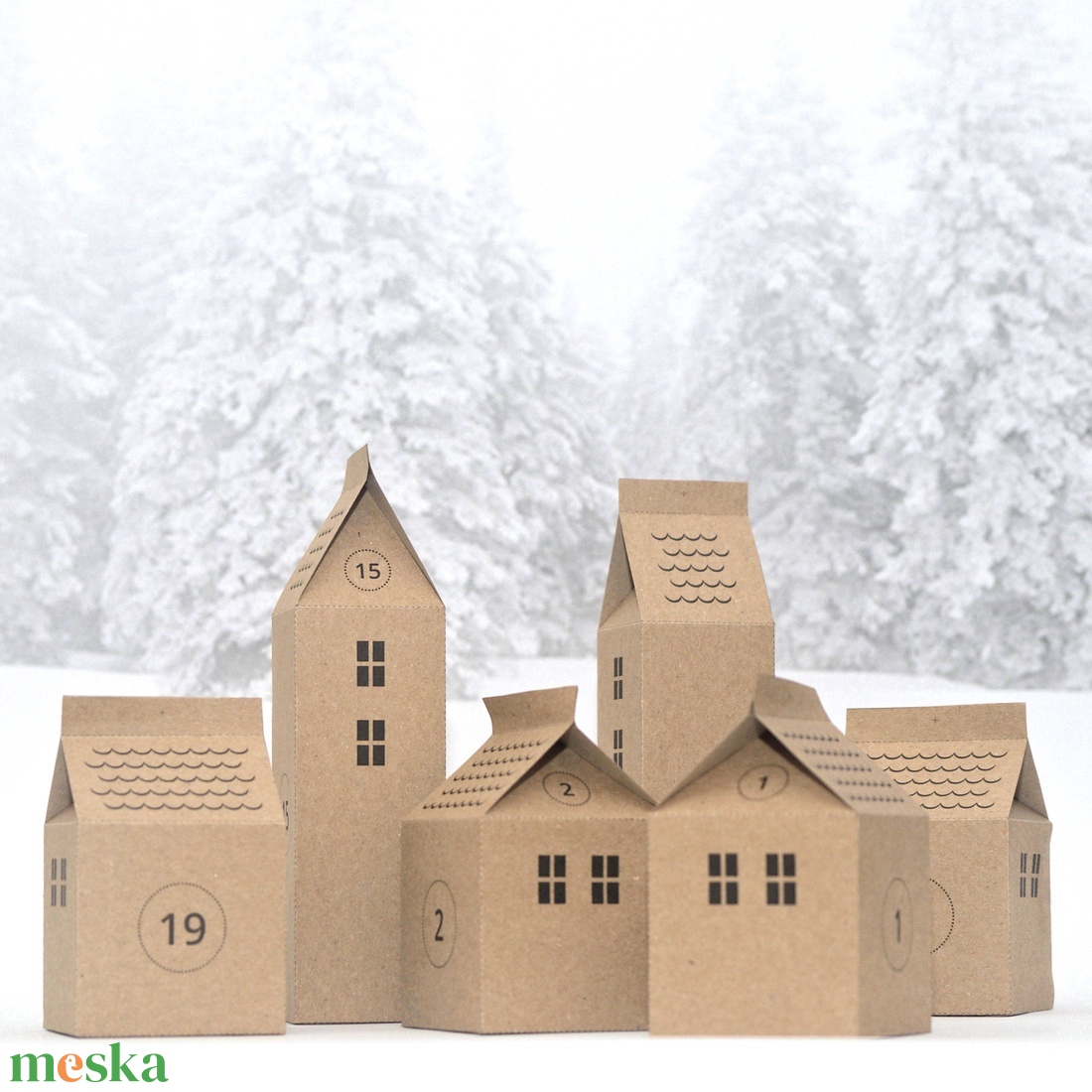 HÁZIKÓK adventi naptár / DIY készlet - karácsony - adventi díszek - adventi naptár - Meska.hu