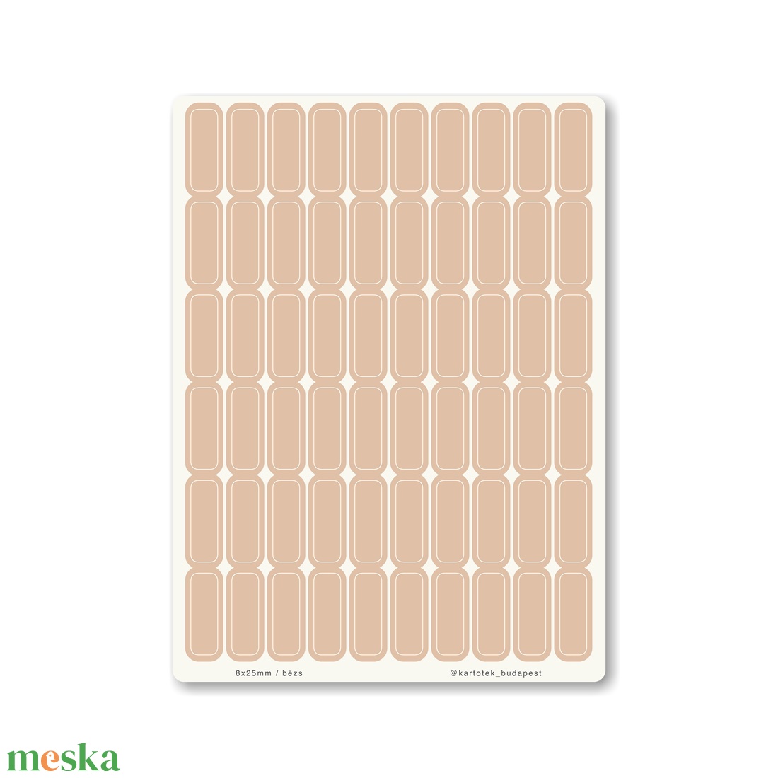 INDEX MONO naptármatricák / 8x25mm / bézs - otthon & életmód - papír, írószer - matrica, matrica csomag - Meska.hu INDEX MONO naptármatricák / 8x25mm / bézs - otthon & életmód - papír, írószer - matrica, matrica csomag - Meska.hu