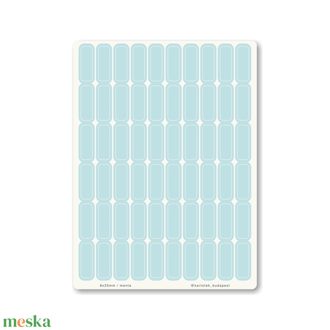 INDEX MONO naptármatricák / 8x25mm / menta - otthon & életmód - papír, írószer - matrica, matrica csomag - Meska.hu INDEX MONO naptármatricák / 8x25mm / menta - otthon & életmód - papír, írószer - matrica, matrica csomag - Meska.hu
