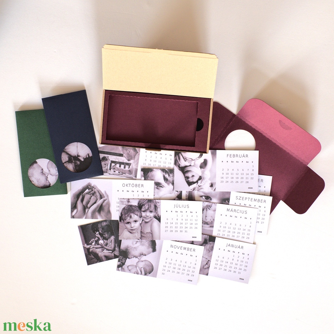 Mágneses fotónaptár / egyedi fényképes hűtőmágnes naptár - otthon & életmód - papír, írószer - naptár & tervező - Meska.hu