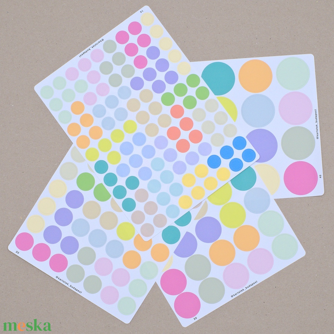 PONT 20 / matricák - otthon & életmód - papír, írószer - matrica, matrica csomag - Meska.hu