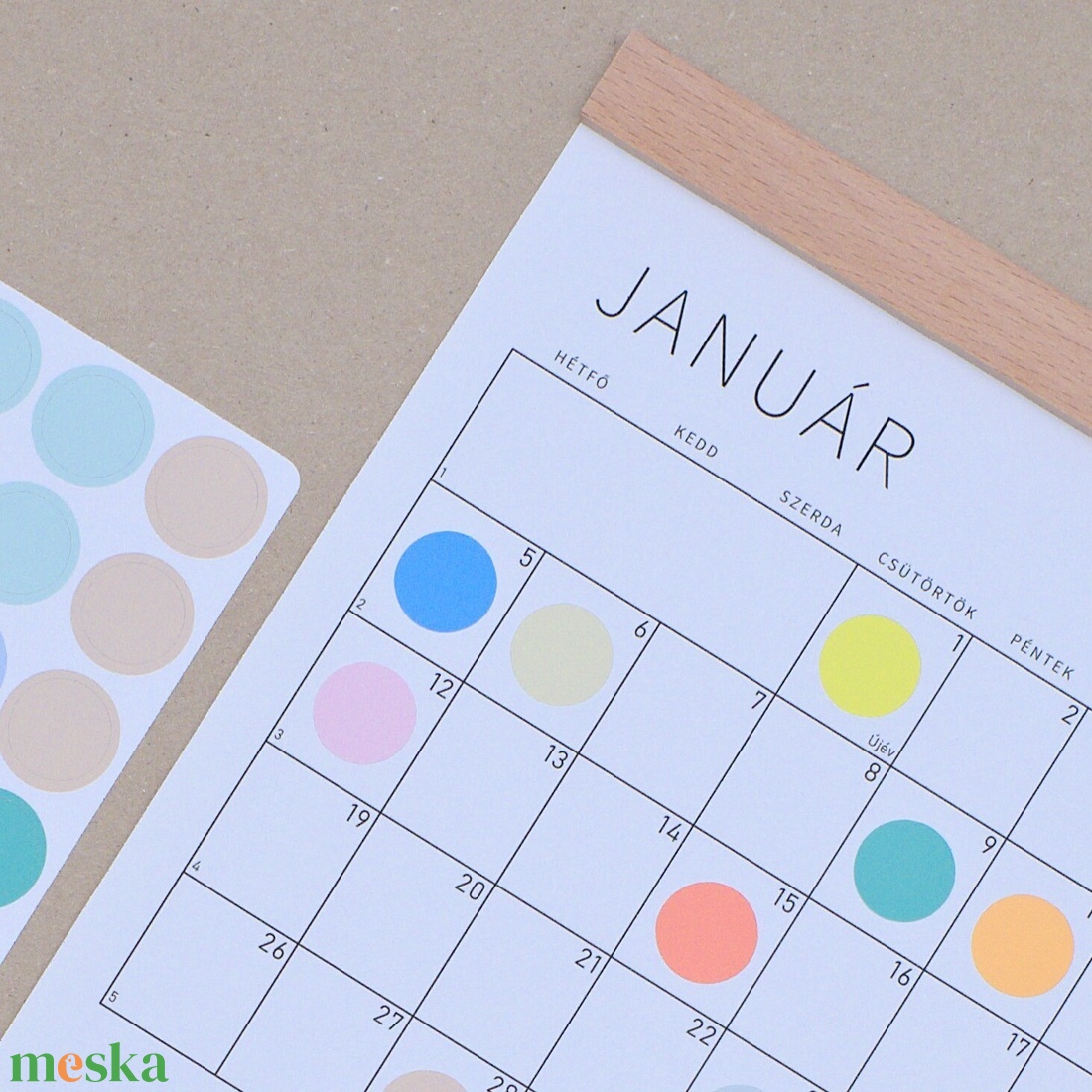 GRÁF féléves tervező / kisméretű függőleges poszternaptár - otthon & életmód - papír, írószer - naptár & tervező - Meska.hu