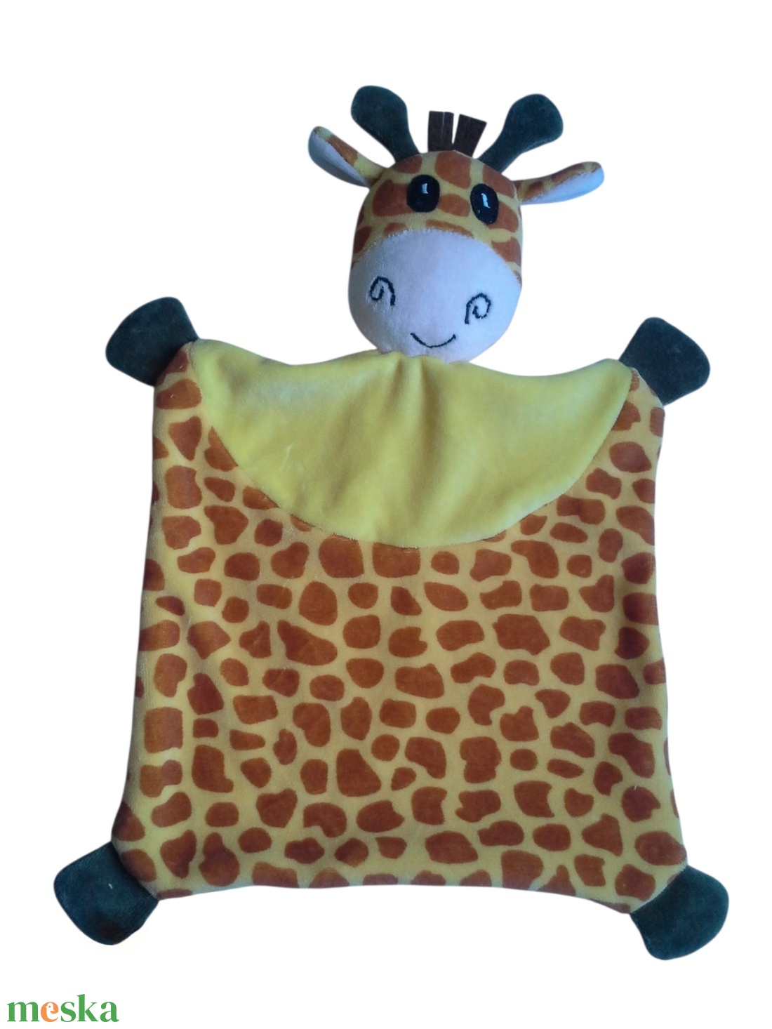 Zsiráfos szundikendő  - játék & sport - 3 éves kor alattiaknak - alvóka & rongyi - Meska.hu