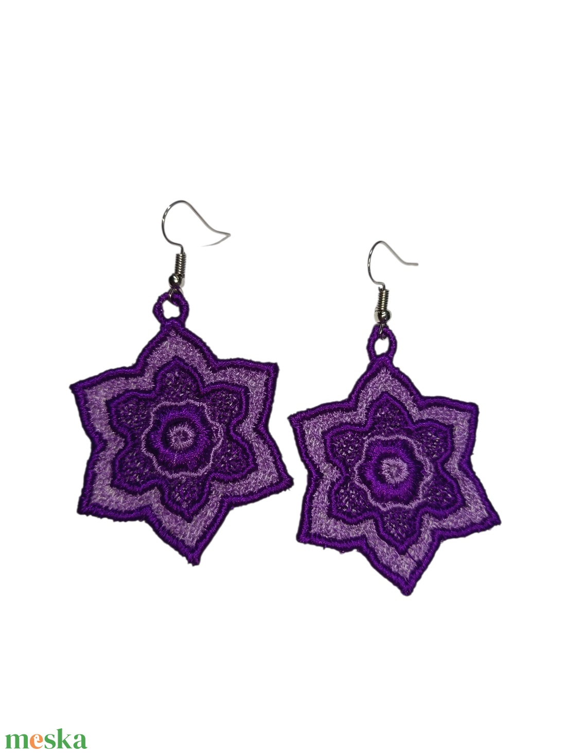 Virág fülbevaló  - ékszer - fülbevaló - lógó fülbevaló - Meska.hu