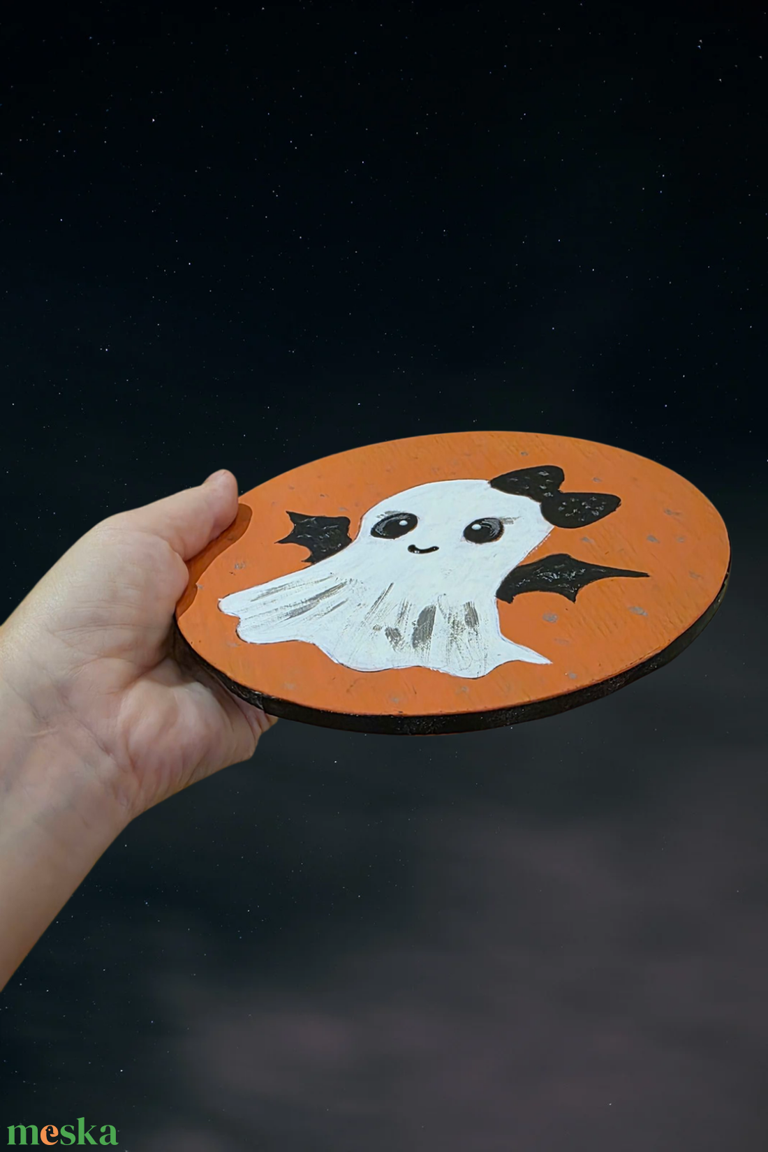 Kézzel festett Szellem tábla újrahasznosított fa alapra - otthon & életmód - dekoráció - halloween - halloweeni dekoráció - Meska.hu Kézzel festett Szellem tábla újrahasznosított fa alapra - otthon & életmód - dekoráció - halloween - halloweeni dekoráció - Meska.hu