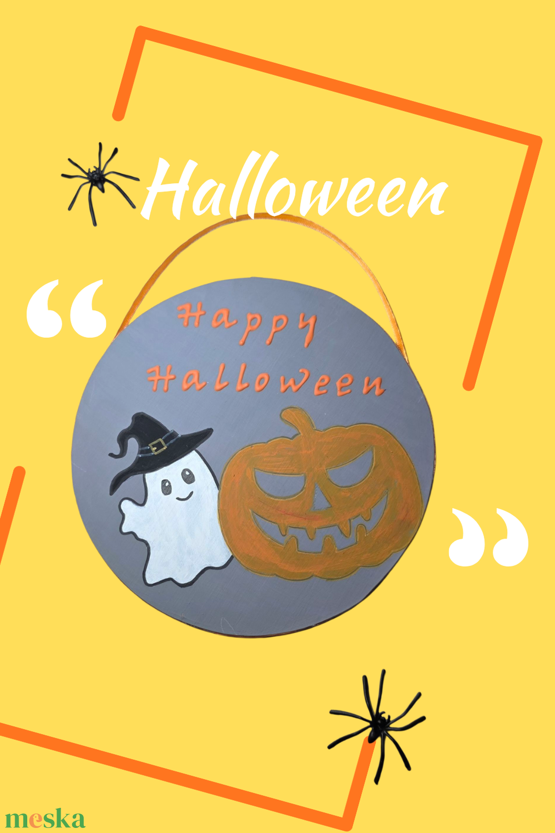 Happy Halloween Szellem és Tök kézzel festett, újrahasznosított parkettán ajtóra, falra, polcra - otthon & életmód - dekoráció - halloween - halloweeni dekoráció - Meska.hu Happy Halloween Szellem és Tök kézzel festett, újrahasznosított parkettán ajtóra, falra, polcra - otthon & életmód - dekoráció - halloween - halloweeni dekoráció - Meska.hu