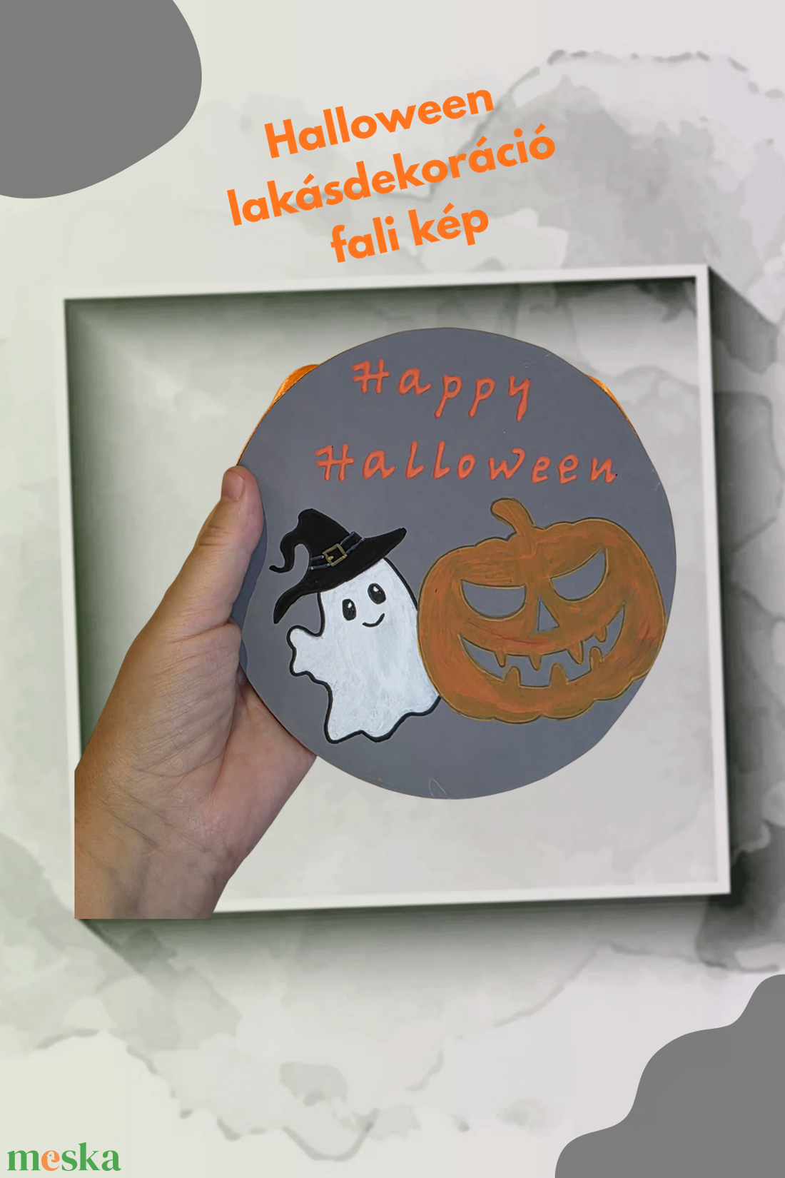 Happy Halloween Szellem és Tök kézzel festett, újrahasznosított parkettán ajtóra, falra, polcra - otthon & életmód - dekoráció - halloween - halloweeni dekoráció - Meska.hu Happy Halloween Szellem és Tök kézzel festett, újrahasznosított parkettán ajtóra, falra, polcra - otthon & életmód - dekoráció - halloween - halloweeni dekoráció - Meska.hu