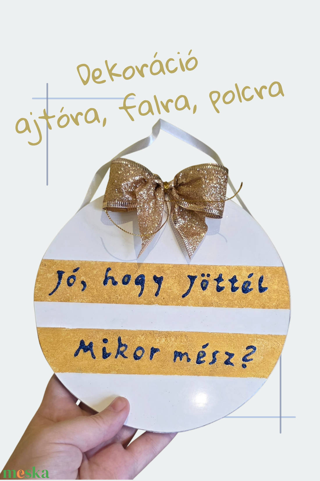 Újrahasznosított, kézzel festett, vicces tábla polcra, falra. Házavatóra, lakásavatóra - otthon & életmód - dekoráció - kép & falikép - 3d képek - Meska.hu