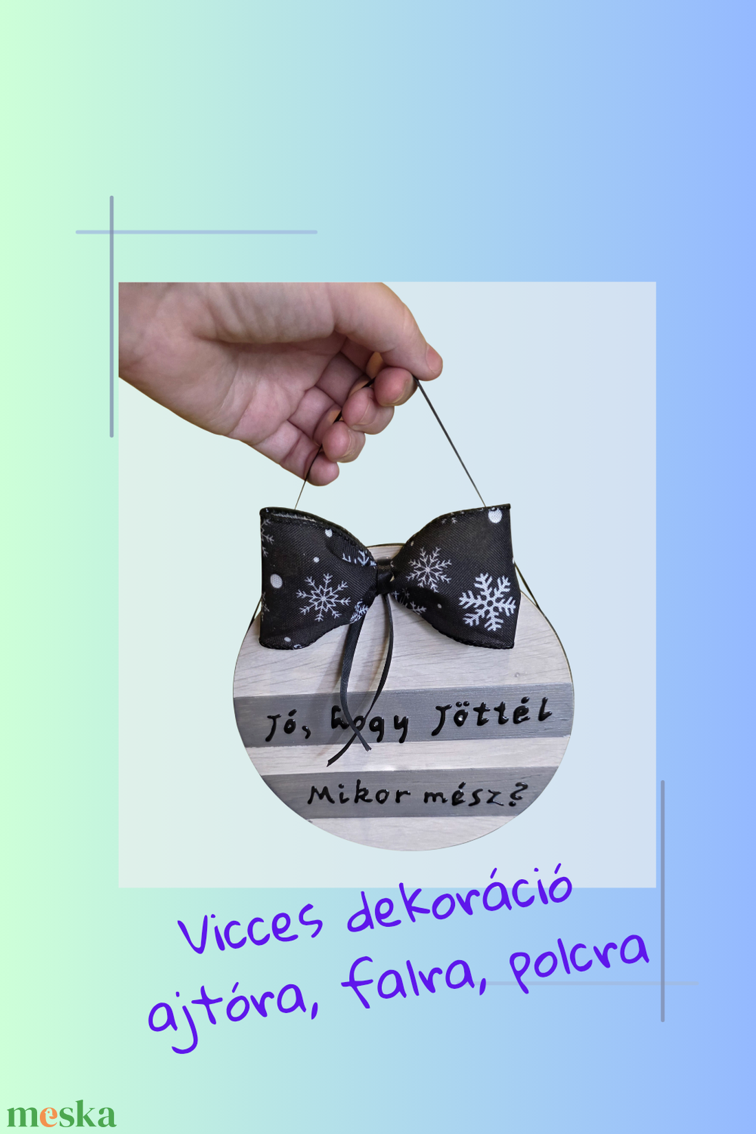 Vicces kézzel festett, újrahasznosított parketta-tábla polcra, falra.  - otthon & életmód - dekoráció - kép & falikép - fából készült kép - Meska.hu