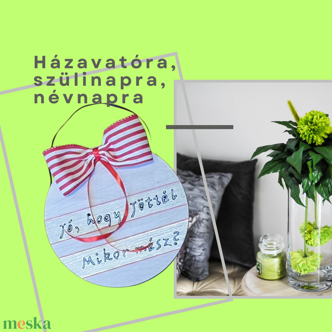 Vicces kézzel festett, újrahasznosított parketta-tábla házavatóra, nevnapra, szülinapra  - otthon & életmód - dekoráció - kép & falikép - fából készült kép - Meska.hu