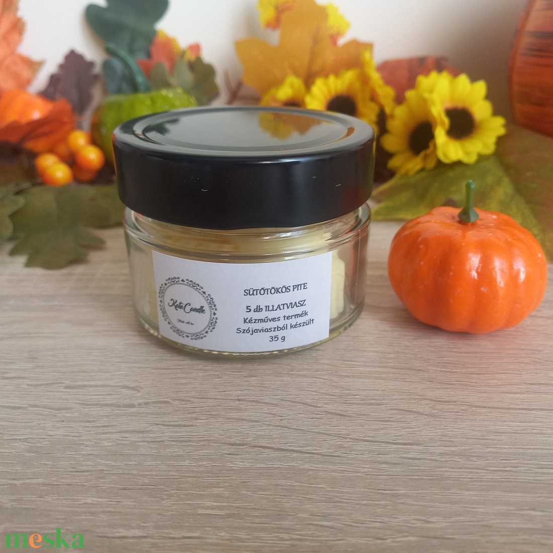 Sütőtökös pite illatviasz - otthon & életmód - gyertya, illat, aroma - illatviasz - Meska.hu