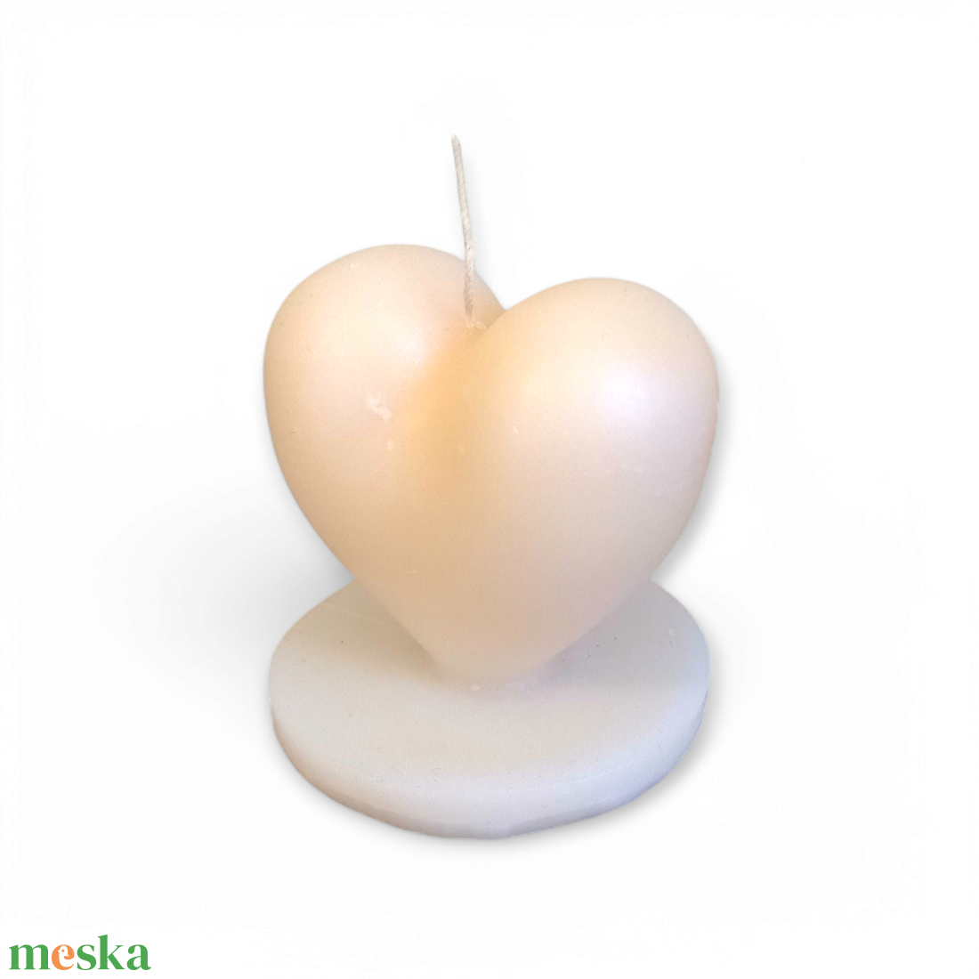 Talpas szív gyertya - otthon & életmód - gyertya, illat, aroma - gyertya - Meska.hu