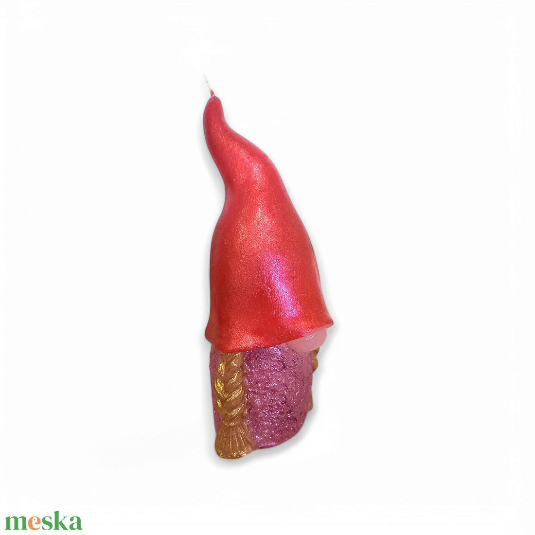 Csillogó manó gyertya - karácsony - karácsonyi lakásdekoráció - karácsonyi illatgyertya, mécses - Meska.hu