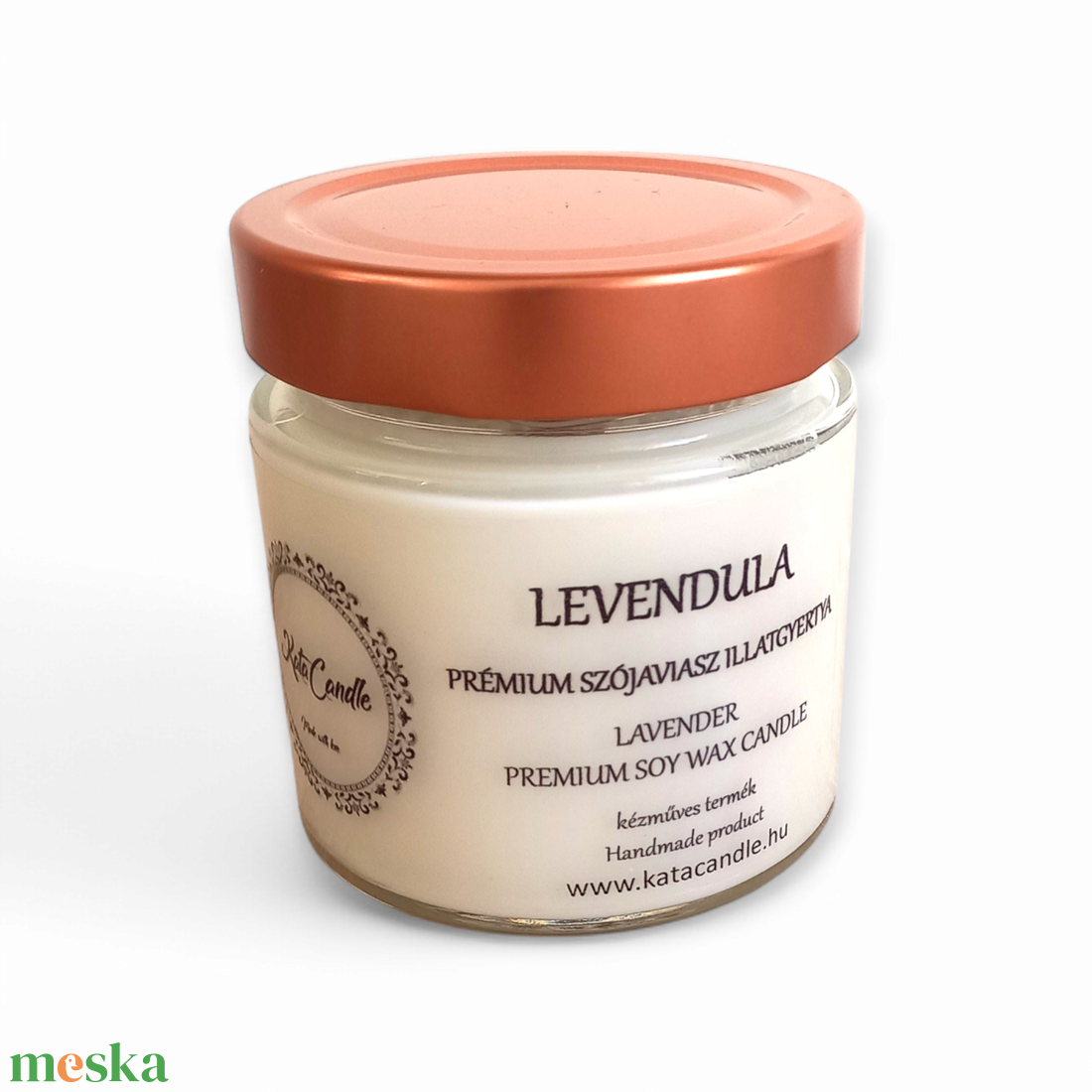 Levendula prémium szójaviasz illatgyertya - otthon & életmód - gyertya, illat, aroma - gyertya - Meska.hu