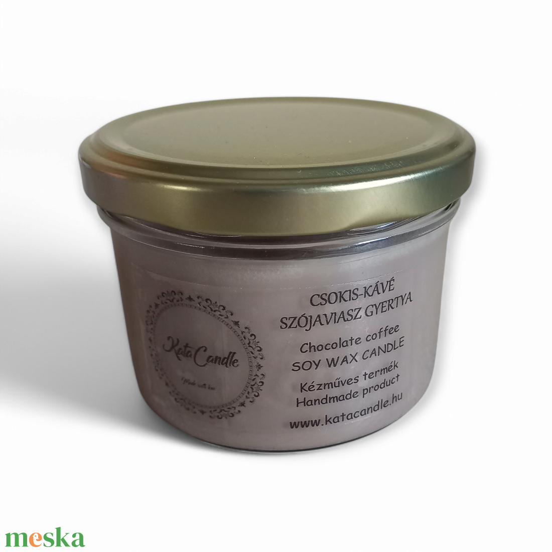 Csokis-kávé szójaviasz illatgyertya - otthon & életmód - gyertya, illat, aroma - gyertya - Meska.hu