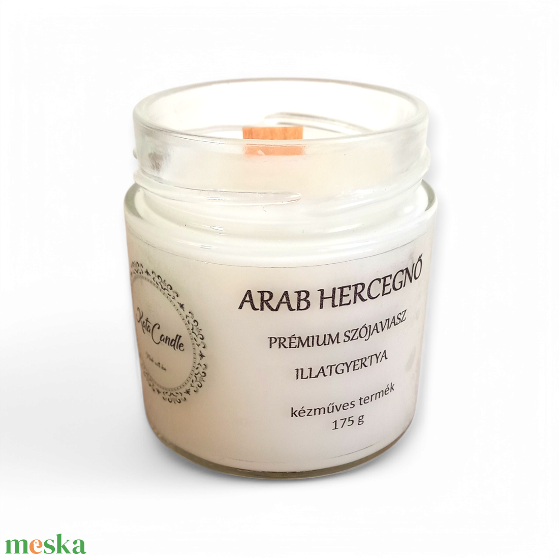 Arab hercegnő prémium szójaviasz illatgyertya - otthon & életmód - gyertya, illat, aroma - gyertya - Meska.hu