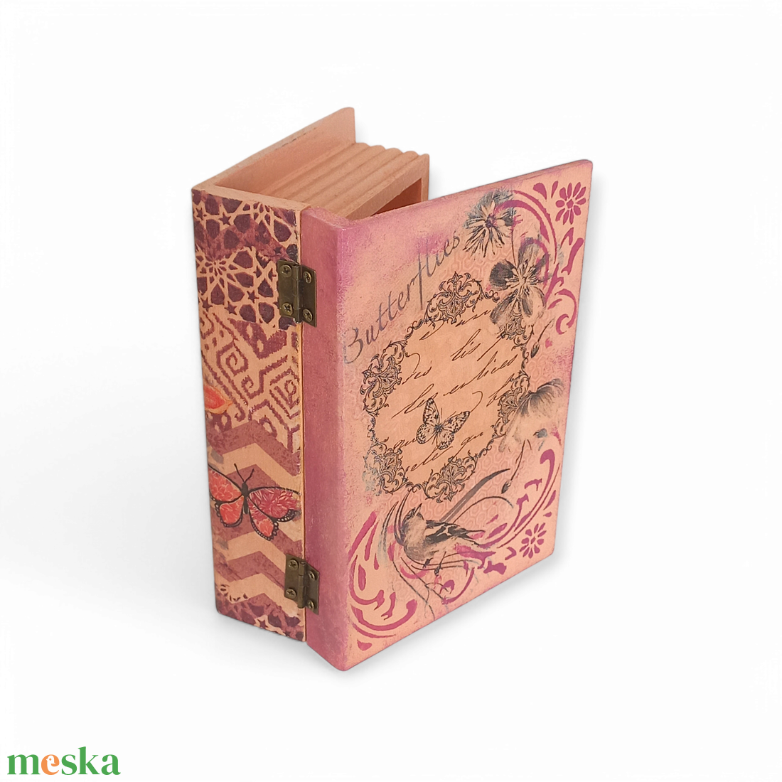 Pillangós könyv formájú fadoboz - otthon & életmód - dekoráció - asztal és polc dekoráció - díszdoboz - Meska.hu Pillangós könyv formájú fadoboz - otthon & életmód - dekoráció - asztal és polc dekoráció - díszdoboz - Meska.hu