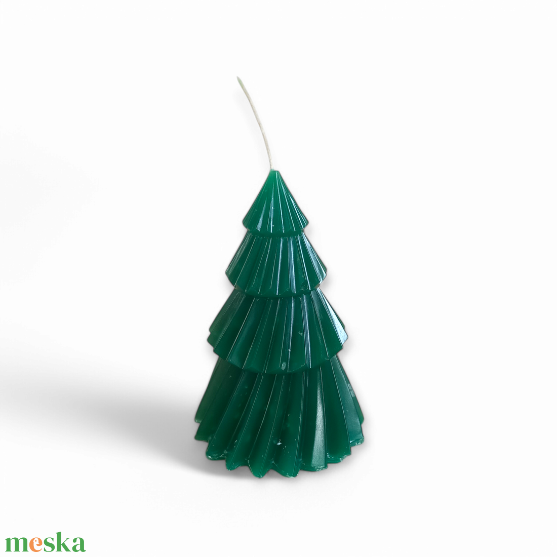 Csavart fenyőfa gyertya, kisebb - karácsony - karácsonyi lakásdekoráció - karácsonyi illatgyertya, mécses - Meska.hu