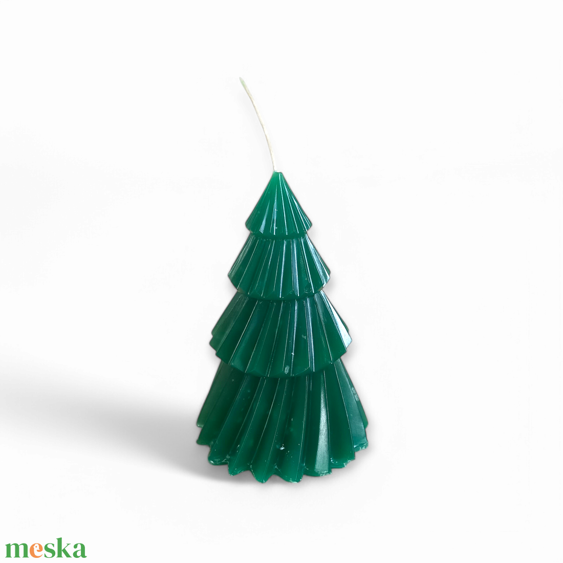 Csavart fenyőfa gyertya, kisebb - karácsony - karácsonyi lakásdekoráció - karácsonyi illatgyertya, mécses - Meska.hu