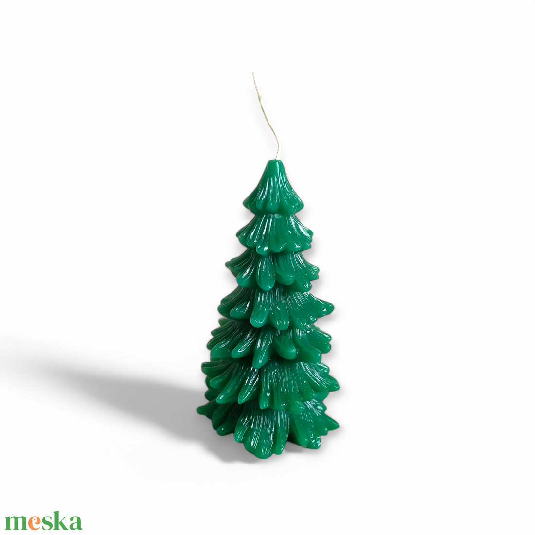 Fenyőfa gyertya, vastagabbágú - karácsony - karácsonyi lakásdekoráció - karácsonyi illatgyertya, mécses - Meska.hu