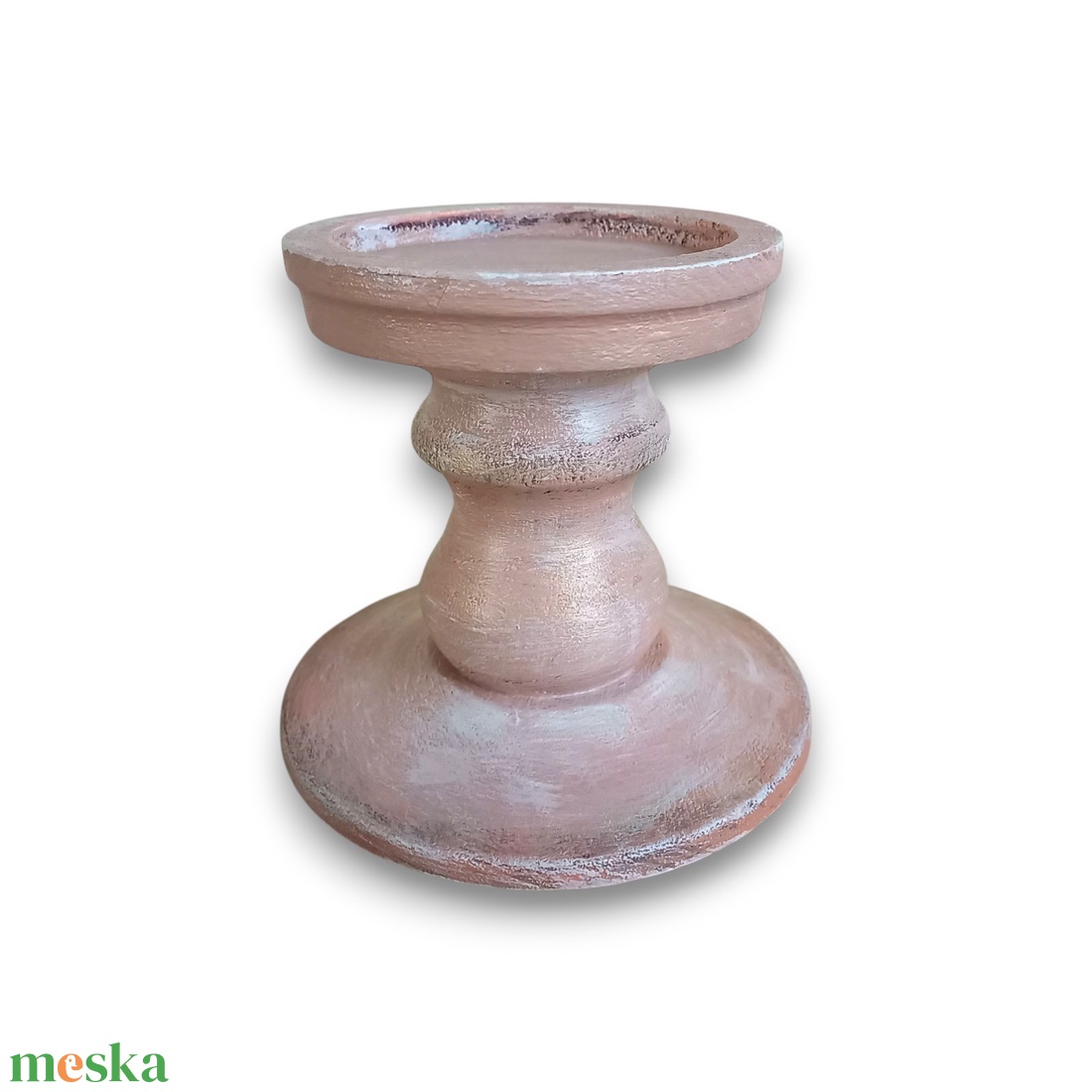 Antikolt gyertyatartó - karácsony - karácsonyi lakásdekoráció - ünnepi asztaldekoráció - Meska.hu