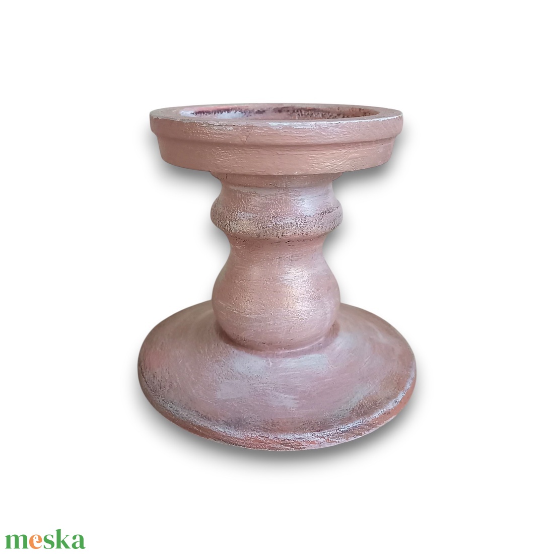 Antikolt gyertyatartó - karácsony - karácsonyi lakásdekoráció - ünnepi asztaldekoráció - Meska.hu